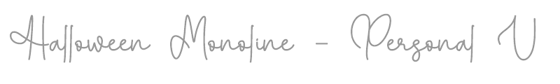 Halloween Monoline