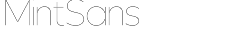 Mint Sans