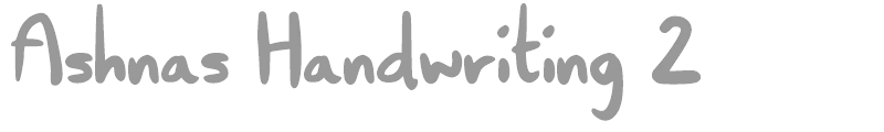 Ashnas Handwriting