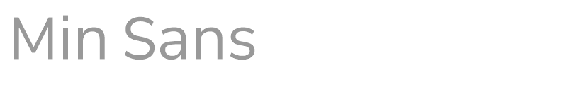 Min Sans