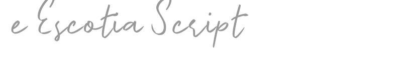 e Escotia Script