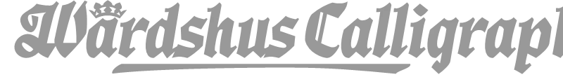 Wardshus Calligraphy