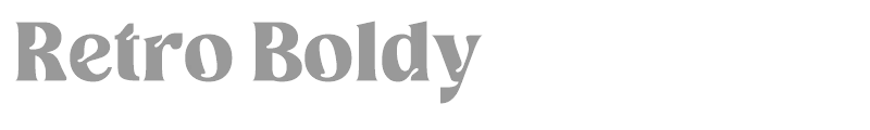Retro Boldy