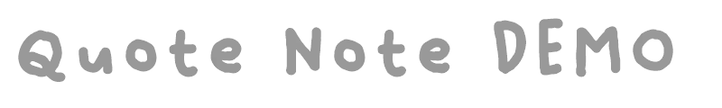 Quote Note