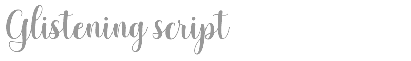 Glistening Script