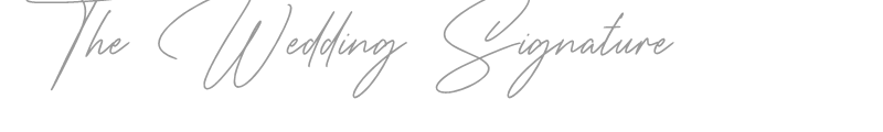 The Wedding Signature