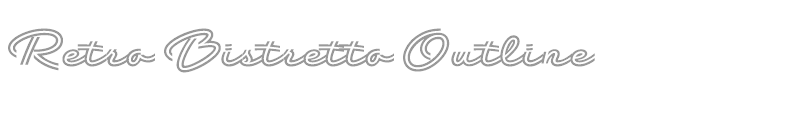 Retro Bistretto Outline