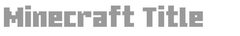 Minecraft Title