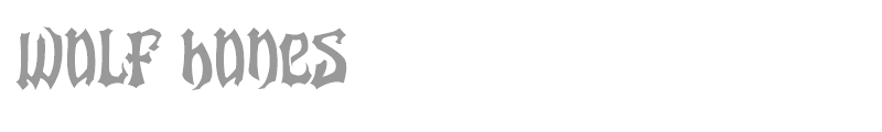 Wolf Bones