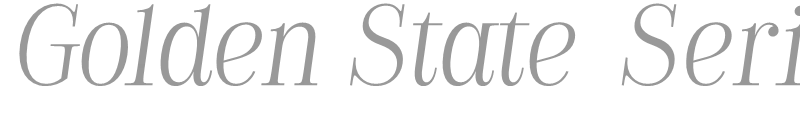 Golden State Serif