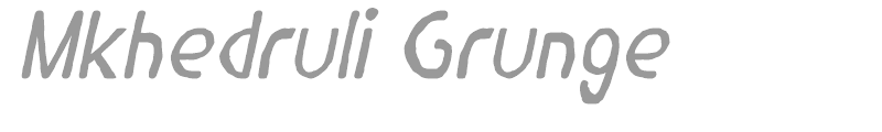 Mkhedruli Grunge