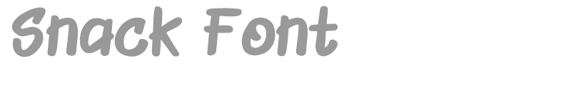 Snack Font