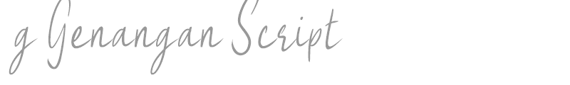 g Genangan Script