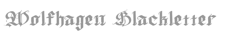 Wolfhagen Blackletter