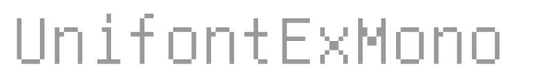 Unifont Ex Mono