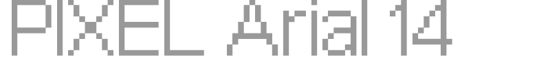 Pixel Arial 14