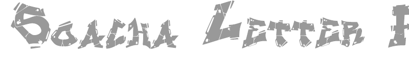 Soacha Letter Font