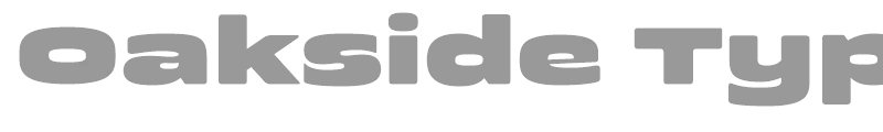 Oakside Typeface