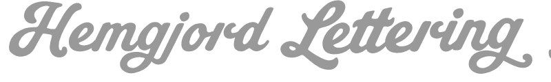 Hemgjord Lettering