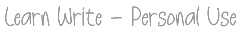 Learn Write
