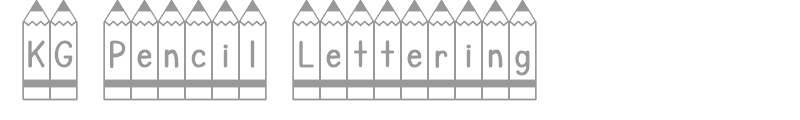KG Pencil Lettering