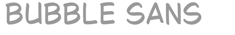 Bubble Sans
