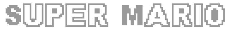 Super Mario 64 Beta Font