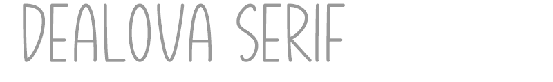 Dealova Serif