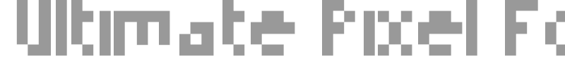 Ultimate Pixel Font